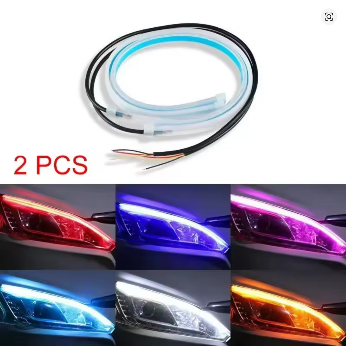 Car Led Headlight DRL Tube Light