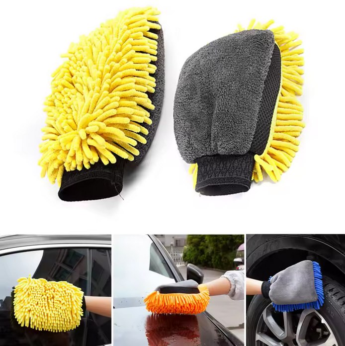 pc Waterproof Car Wash Microfiber Chenille Gloves
