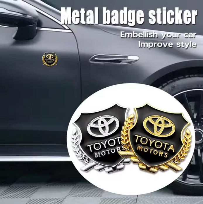 3D Metal  Sticker Emblem Badge Toyota