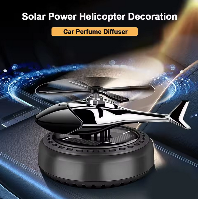 Helicopter Car Dashboard Solar Perfume