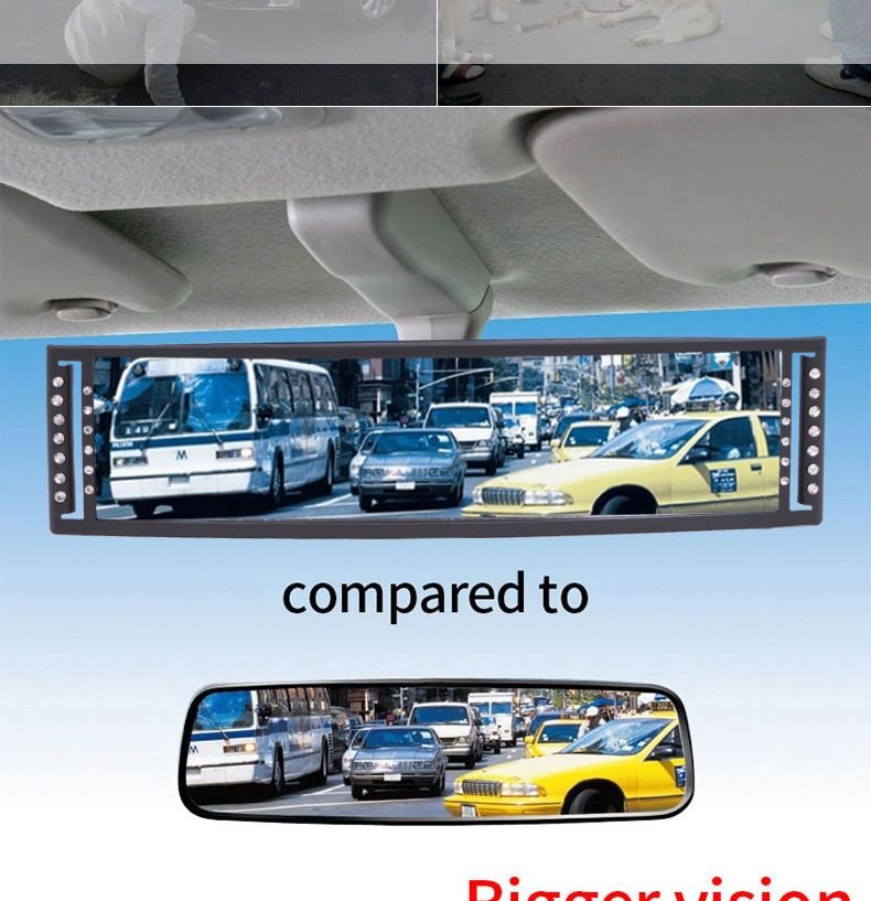 3R Big Size Car Interioir Room Mirror